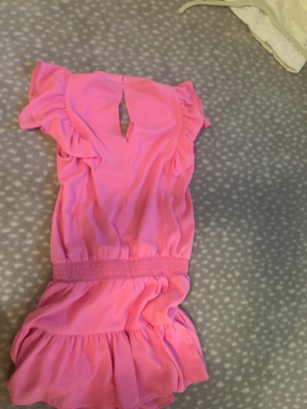 HOT PINK CUTE XS AMANDA UPRICHARD ROMPER DRESS - Picture 2 of 4